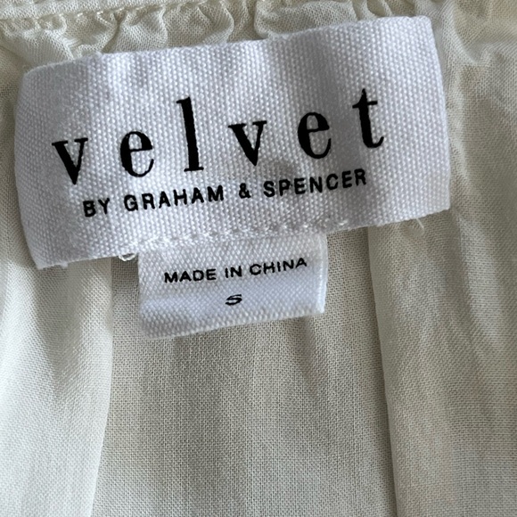 Velvet by Graham and Spencer Cream Blouse Size S Excellent Condition - Picture 8 of 10